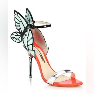 New SOPHIA WEBSTER
100mm Chiara Wing
Patent Leather Sandals size 37 US 6.5